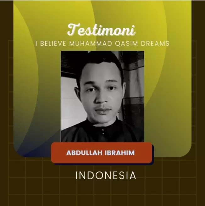Abdullah Ibrahim dari Indonesia Percaya Mimpi Muhammad Qasim